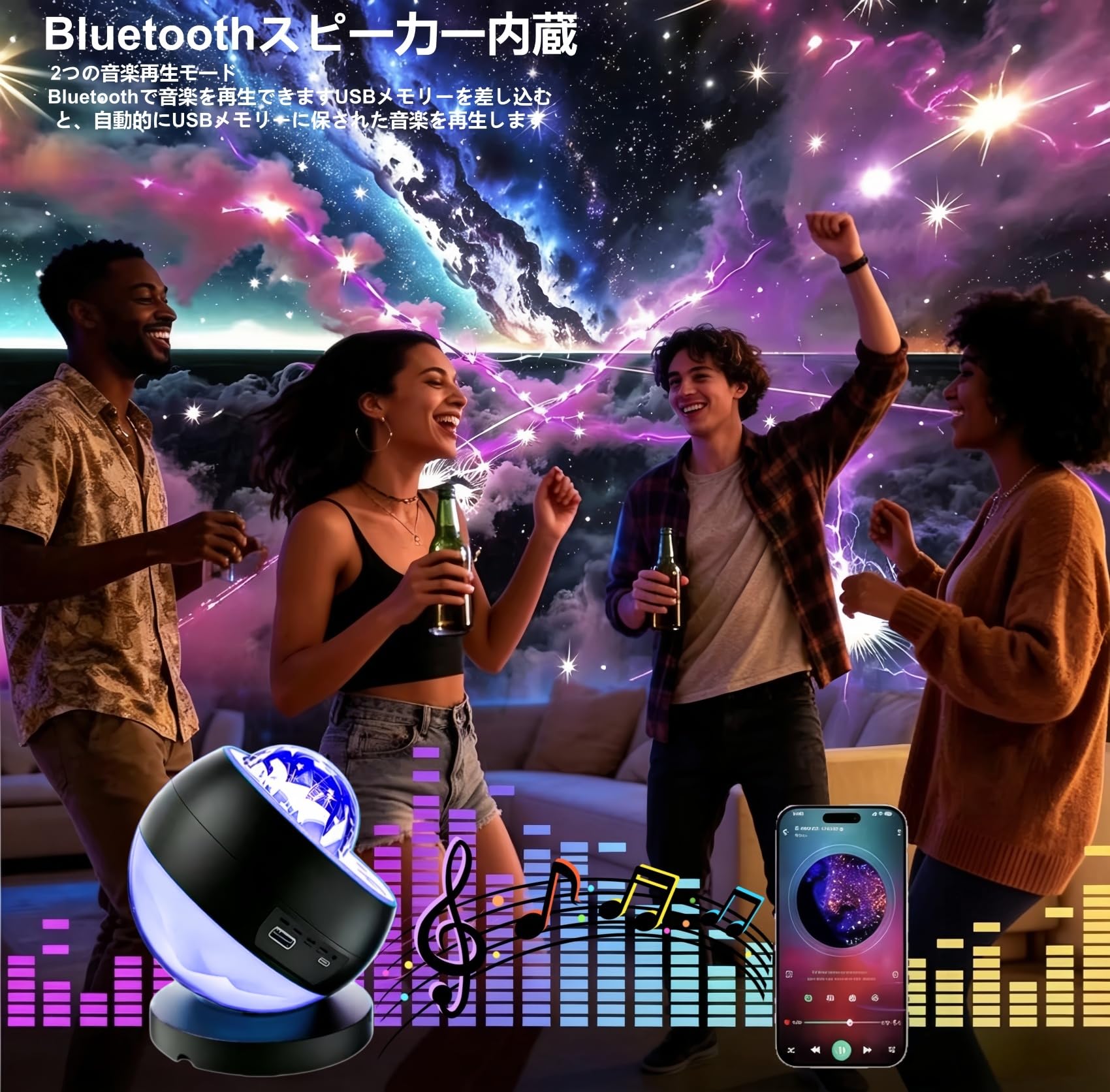 Amazon.co.jp: プラネタリウム 家庭用 本格的 スタープロジェクター 月